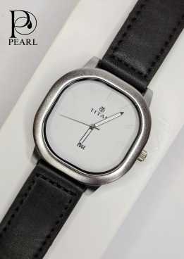 TITAN SQUARE BLACK WHITE FOR MEN
