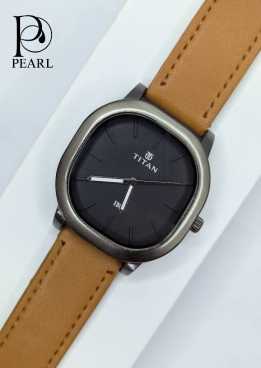 TITAN SQUARE MUSTARD BLACK FOR MEN